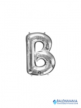 Balon B srebrni mini