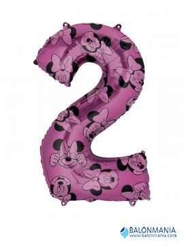 Balon 2 rojstni dan Minnie številka