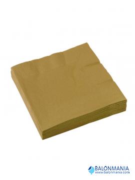 Serviete-prtički zlate papirnate (20 kom)