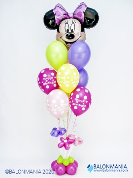 Šopek JUMBO iz balonov - Minnie Mouse